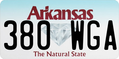 AR license plate 380WGA
