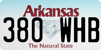 AR license plate 380WHB