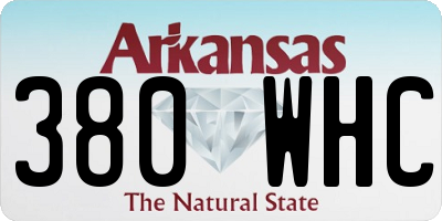 AR license plate 380WHC