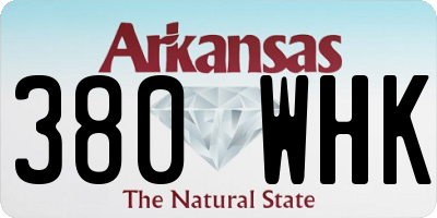 AR license plate 380WHK