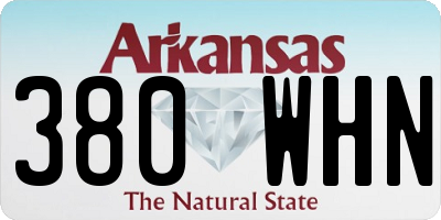 AR license plate 380WHN