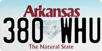 AR license plate 380WHU