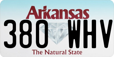 AR license plate 380WHV