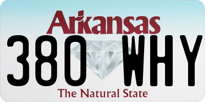 AR license plate 380WHY