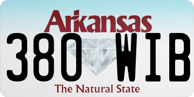 AR license plate 380WIB