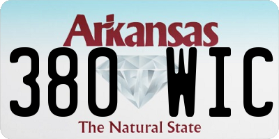 AR license plate 380WIC