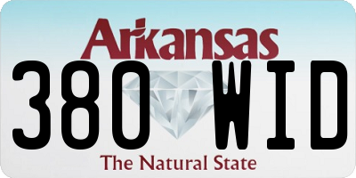 AR license plate 380WID