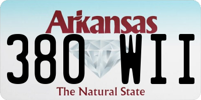 AR license plate 380WII