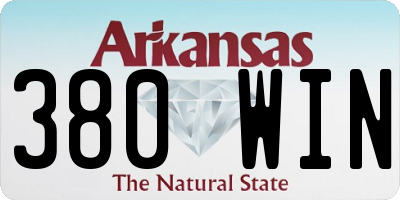 AR license plate 380WIN
