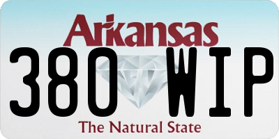 AR license plate 380WIP