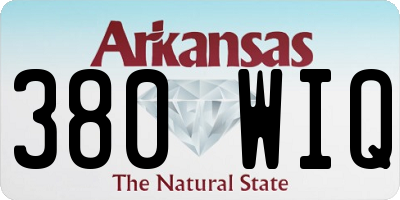 AR license plate 380WIQ