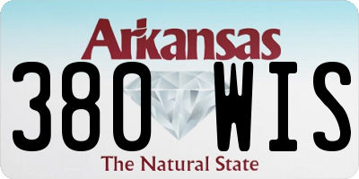 AR license plate 380WIS