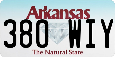 AR license plate 380WIY