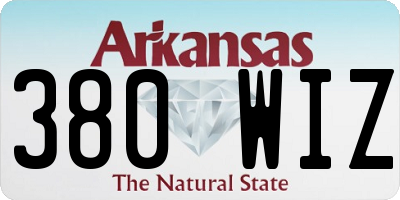 AR license plate 380WIZ