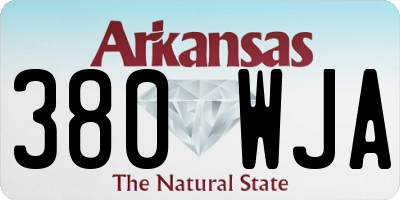 AR license plate 380WJA