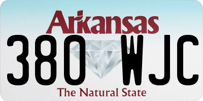 AR license plate 380WJC