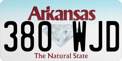 AR license plate 380WJD