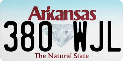 AR license plate 380WJL