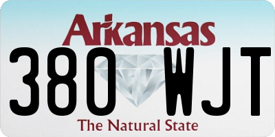 AR license plate 380WJT