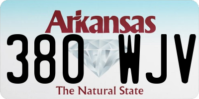 AR license plate 380WJV
