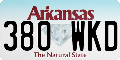 AR license plate 380WKD