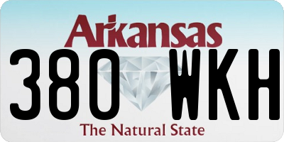 AR license plate 380WKH