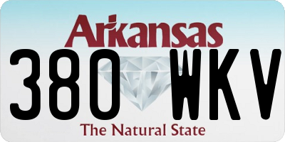 AR license plate 380WKV