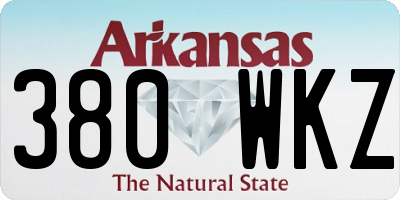 AR license plate 380WKZ