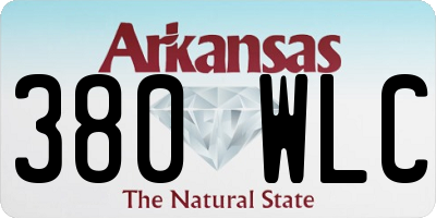 AR license plate 380WLC