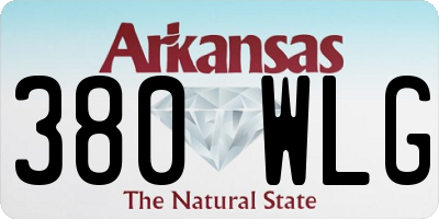 AR license plate 380WLG