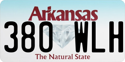AR license plate 380WLH