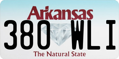 AR license plate 380WLI