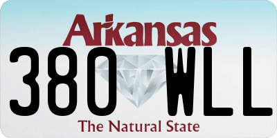 AR license plate 380WLL