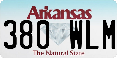 AR license plate 380WLM