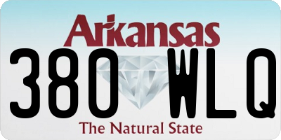 AR license plate 380WLQ