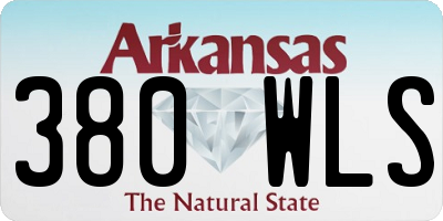 AR license plate 380WLS