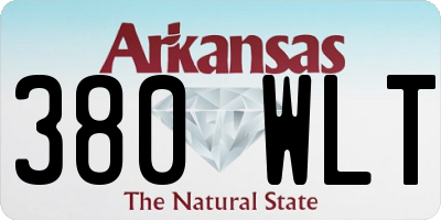 AR license plate 380WLT