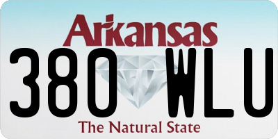 AR license plate 380WLU