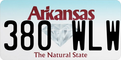 AR license plate 380WLW
