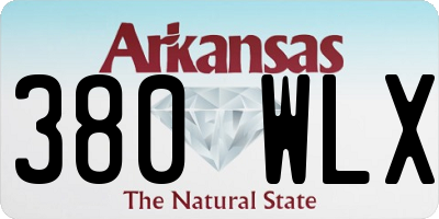 AR license plate 380WLX
