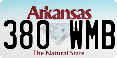 AR license plate 380WMB