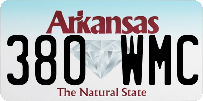 AR license plate 380WMC