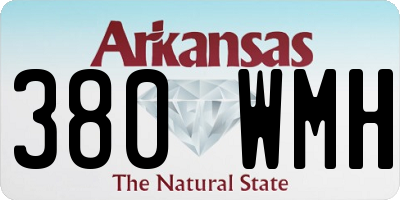 AR license plate 380WMH