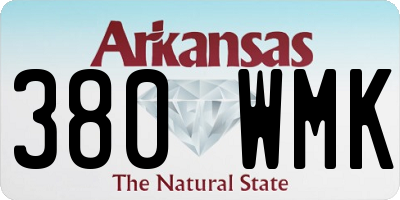 AR license plate 380WMK