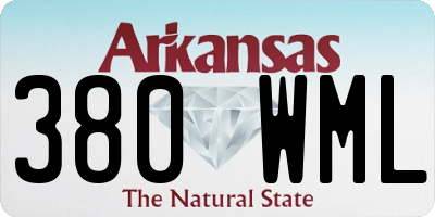 AR license plate 380WML