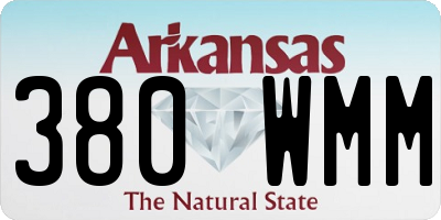 AR license plate 380WMM