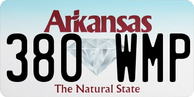AR license plate 380WMP