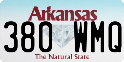 AR license plate 380WMQ