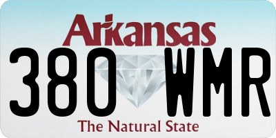 AR license plate 380WMR