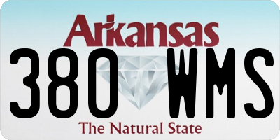 AR license plate 380WMS
